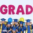 thumbnail image 3 of PMU Graduation Grad Balloon Banner Set for Grad Party 34 Inch Hot Pink Graduation 2026 Party Decoration Supplies, 3 of 7