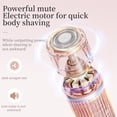 thumbnail image 6 of Electric Razor for Women Female Body Epilator Painless Mustache And Facial Hair Trimmer Leg Bikini Face Hair Remover, 6 of 7