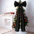 thumbnail image 7 of Extra Large Velvet Christmas Bow Tree Topper | 20x71 Inches Giant Xmas Decor for Home, Wreath, Wall, Backdrop, Wedding, Party, Black, Bow, 7 of 7