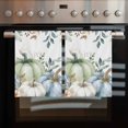 thumbnail image 2 of Green Blue Pumpkins Fall Kitchen Towels Set of 4, Water Absorbent Dish Towel, Eucalyptus Leaves Thanksgiving Botanical Decorative Hand Towels - Quick Drying Cloth for Cooking Baking, 18x28 Inch, 2 of 8
