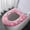 Pink, variant on Wozhidaoke Bathroom Accessories Toilet Seat Thicker Bathroom Cover Pads Soft Warmer Cushion Cover Stretchable Seat Cushion