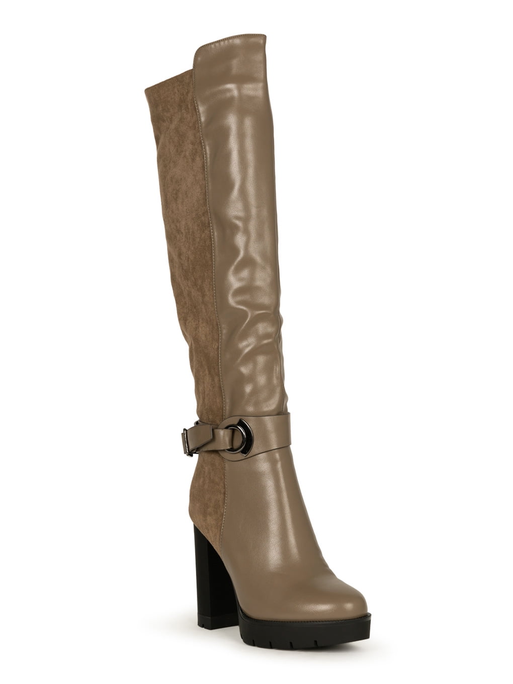 thigh high harness boots