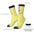 thumbnail image 4 of KLL Avocado Merry Christmas Print Cool Socks Men's Women's Crew Socks Funny Crazy Novelty Stockings, 4 of 6