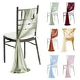 thumbnail image 2 of AQQW Elegant Chiffon Chair Sashes - 9ft Wrinkle-Free Wedding Aisle & Ceremony Decor, Draping Fabric for Reception, Banquet, and Party Decoration,Champagne, 2 of 8