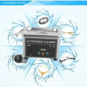 800ml Digital Display Stainless Steel Ultrasonic Cleaner Sonic Cleaning Equipment Glasses Dental Washer Machine US Plug