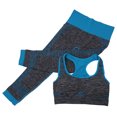thumbnail image 1 of Trajes de gimnasia para mujer Yoga Bra Leggings Fitness Ropa deportiva (Azul M), 1 of 3