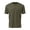 Army Green, variant on PMVFHDE Men T Shirts Summer Fashion Daily Casual Button Placket Short Sleeve Crew Neck Soft Blouse Comfortable Top