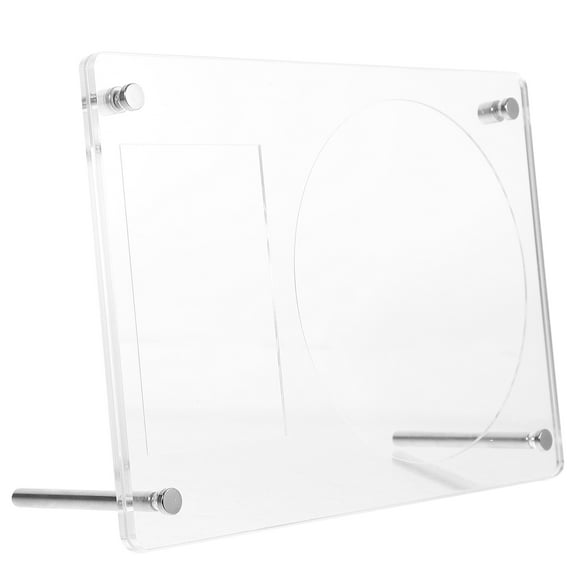 GOOHOCHY White Acrylic Photo Frame for Decorative Display Portable and Creative Design 6.5 x 8.5 inches