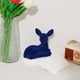 thumbnail image 4 of Adorno de figurilla de ciervo de Navidad | Textura suave de flocos • Decoración elegante de coleccionables • Decoración navideña versátil para casa, oficina, bar • Regalo ideal para amantes de la, 4 of 8
