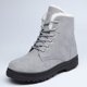 thumbnail image 4 of Botas de nieve para mujer, tacón plano, estilo coreano, botas Martin, botas cortas de algodón para invierno, zapatos de algodón para mujer, talla grande, 4 of 4