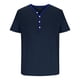 thumbnail image 3 of pstuiky camiseta de hombre, Camisa tipo blusa de manga corta con cuello vuelto y botones de color para hombre camisas casuales para hombre m, 3 of 5