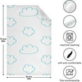 thumbnail image 2 of Coolnut 4 PCS Kitchen Dish & Tea Towels, White Cloud Reusable Cloths for Cooking and Drying Dishes for Home Kitchen Cleaning, 28"x18", 2 of 5