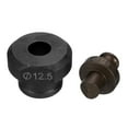 thumbnail image 3 of Uxcell Hydraulic Hole Punch Die 12.5mm for Angle Steel Iron Aluminum, Burgundy & Black, 3 of 5