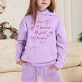 thumbnail image 2 of MuXiKeJi Clothes Baby Girl Outfits Cute Print Long Sleeve Warm Hoodie Pullover Sweatshirt Tracksuit Jogger Sweatpants Children 2 Piece Outfits, 2 of 5