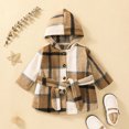 thumbnail image 5 of Diufon Spring Plaid Shirt Jacket for Toddler Kids Baby Boys Girls Button down Lapel Outwear Long Sleeve Top (18-24 Months, Red), 5 of 9
