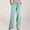 Mint Green, variant on Baggy Pants Linen Pants Women's Solid Color Cotton Linen Pants with Pockets Drawstring Back with Pockets Loose Casual Pants Wide Leg Pants Lounge Pants Drawstring Pants Mint Green Xl