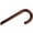Walnut Stain, variant on Alex Orthopedic Spiral Wood Cane with Tourist Handle in Black Stain - Stylish Walking Stick with Spiral Design for Men, Women and Seniors - One Size Fits All