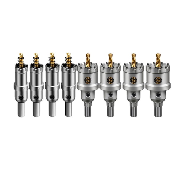 Riwesomey 4 piezas de brocas de alta Cortador de sierra perforadora con borde de corte afilado Sierra perforadora de alto posicionamiento duro para Herramientas y ferretería Numero 3 Riwesomey TO005426-03