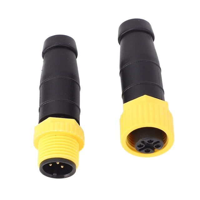 Male Female Resistor Terminator, ABS Housing M12 5Pin Resistor Terminator Kit for NMEA 2000 Open Systems