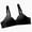 Black, variant on Ashirexll Bra for Big Busted Women, Push up Bras for Women, Solid Color Gathering Breathable Comfortable Soft Bras Green XXL