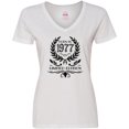 thumbnail image 3 of Inktastic Born in 1977 Limited Edition Women's V-Neck T-Shirt, 3 of 5