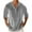 Gray, variant on Men's Velvet Tops V Neck Rolled Long Sleeve Button Down Henley Shirts Trendy Evening Party Holiday Shirt