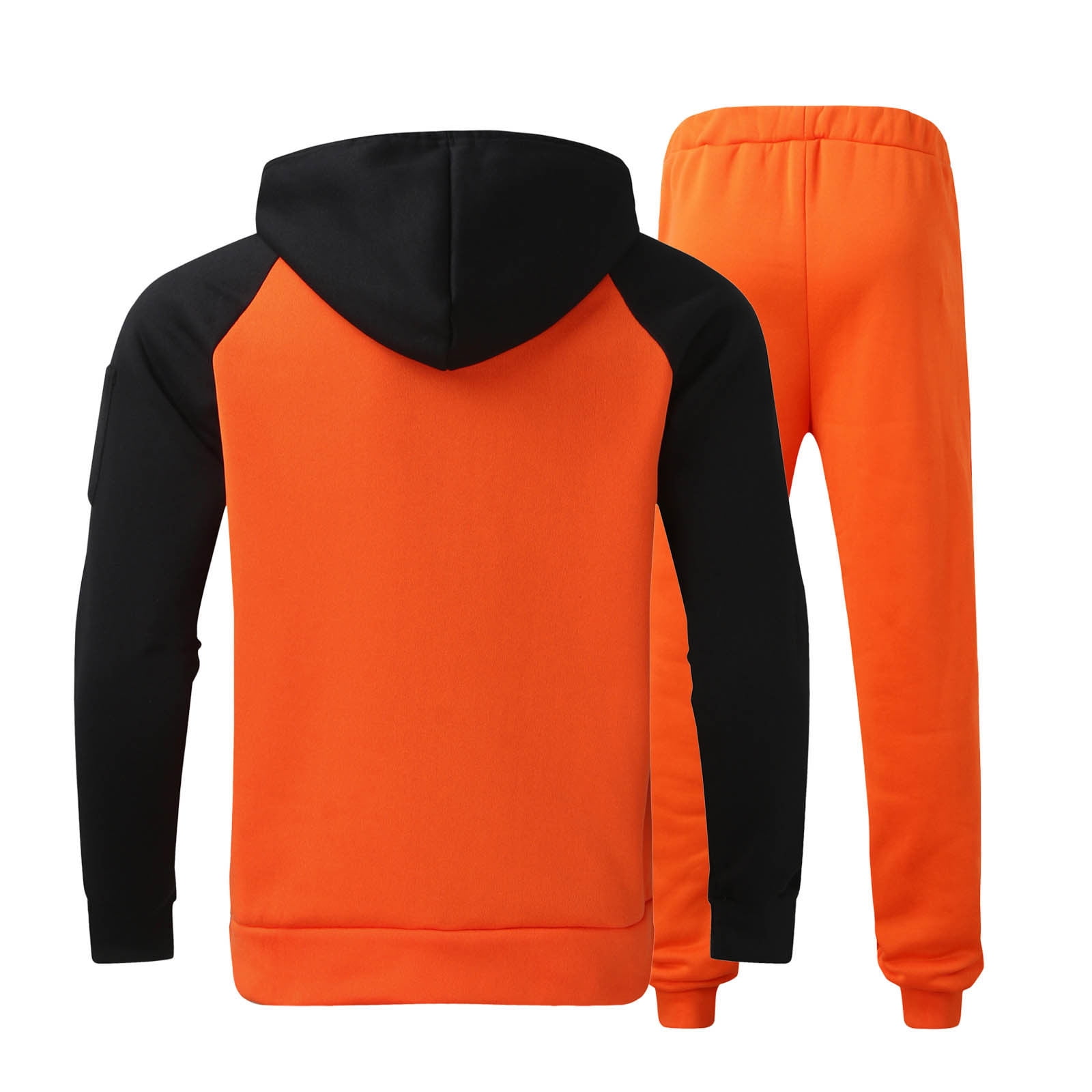 Bowake Men's Tracksuits Piece Outfits Color Block Pullover
