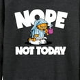 thumbnail image 3 of Garfield - Nope Not Today - Women's Lightweight French Terry Long Sleeve Shirt, 3 of 5