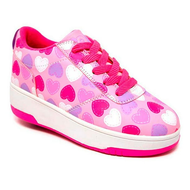 Tenis Patin Heelys Pop POP Rosa Corazones Talla 20 Bodega
