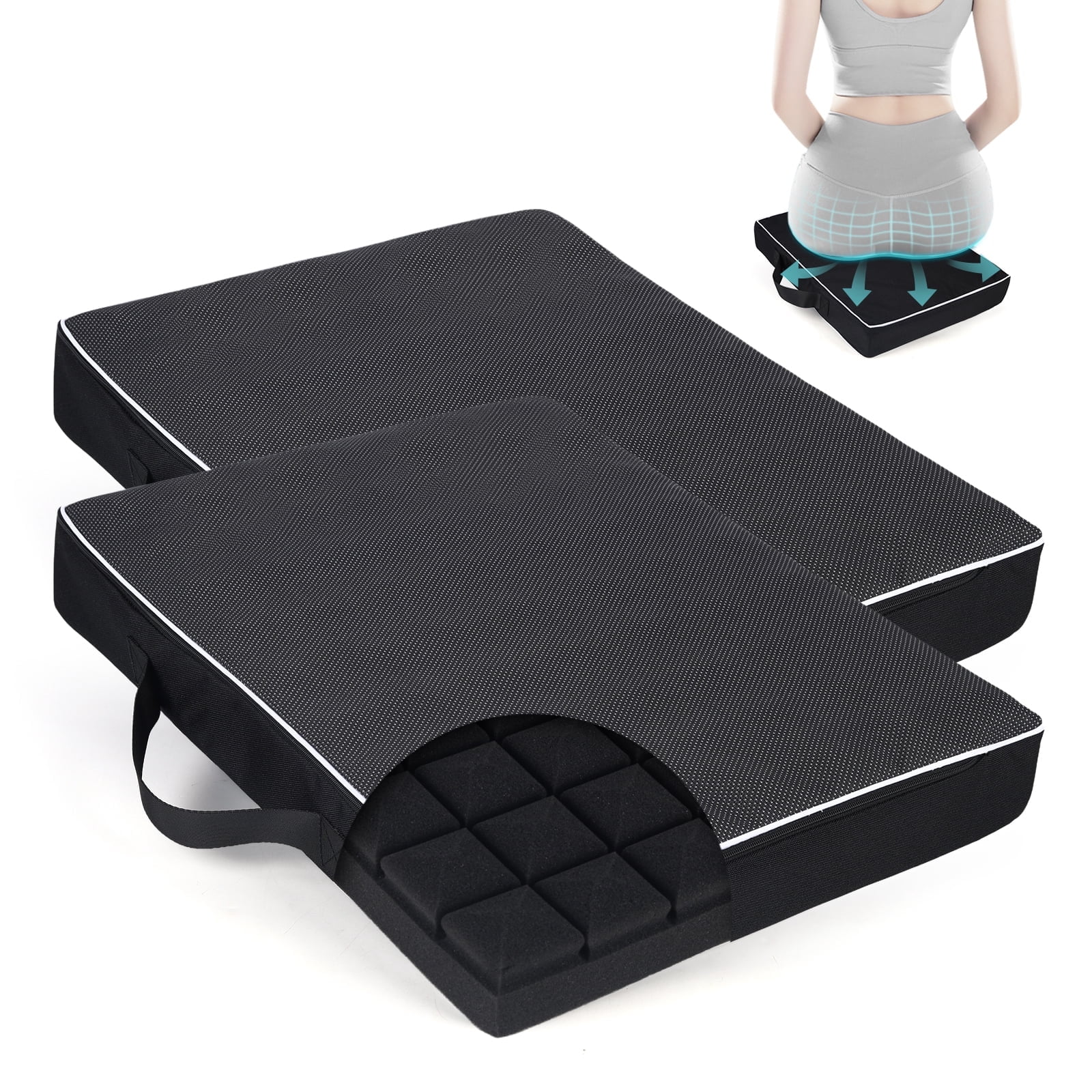 Stadium Seat Cushions for Bleachers - Portable Bleacher Seat Cushions 2.55" Water-Resistant Support Bleacher Cushion Pad Outdoor Sports Events