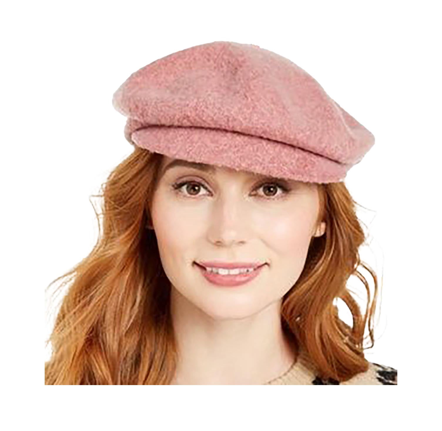 NINE WEST Womens Wool Knit Newsboy Hat 