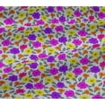 thumbnail image 5 of oneOone Viscose Jersey Off White Fabric Leaves & Flower Sewing Material Print Fabric By The Yard 60 Inch Wide, 5 of 5