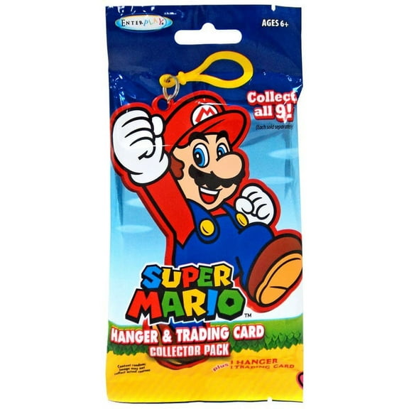 Super Mario Hanger & Trading Card Collector Pack
