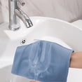 thumbnail image 3 of Puomue 6 Pack Microfiber Glass Cleaning Cloth, 16 Inch X 16 Inch, Lint Free Quickly Clean Window, Glasses, Windshields, Mirrors, and Stainless Steel, Dark Blue, 3 of 7