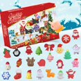 thumbnail image 3 of Caja de calendario de adviento para niños, juguetes blandos para aliviar el estrés, cuenta atrás, regalos de Navidad, 2024, 3 of 4