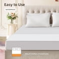 thumbnail image 6 of Bwarm Waterproof Heated Mattress Pad, ETL Certified Bed Warmer with 9 Heat Settings, 1-12 Hours Auto Off Deep Pocket, Machine Washable, White Foot Queen, 6 of 7
