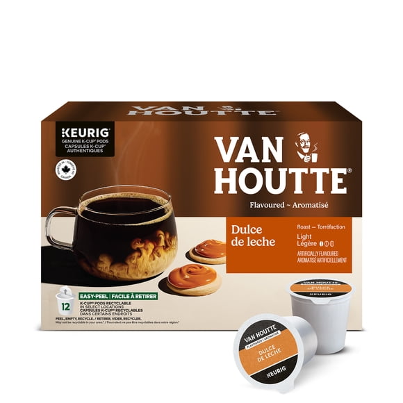 Van Houtte Dulce de Leche, Light Roast, K-Cup Coffee Pods 12ct, 12 Count