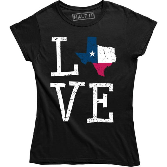 Texas Love Texas Shape Home State Pride Texan USA T-Shirt