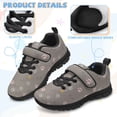 thumbnail image 5 of Psesaysky Easter Rainbow Eggs Pattern Sneakers for Kids Girls Easy to Put on Comfortable Lightweight Velcro Sports Shoes Size 11-15, 5 of 7