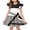 #A11-Dark Gray, variant on Abcomgle Girl's Summer Casual Dress Casual A-Line Flutter Sleeve Tshirt Dresses Floral Print Beach Crew Neck Swing Skirt for 4-14t Kids,Light Blue