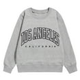 thumbnail image 6 of LUOGENLI Hoodies Girls Sweatshirt Size 6 Girl's Graphic Prints Sweatshirt Crewneck Long Sleeve Cute Drop Shoulder Pullover Tops Sweatshirts for Girls 10-12 Years Old Grey 5-6 Years, 6 of 6