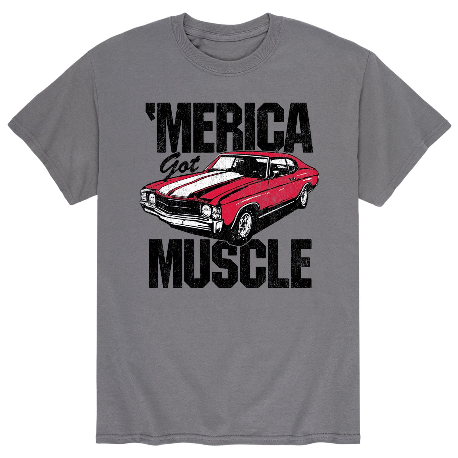 Instant Message - Merica Got Muscle, Car - Men's Short Sleeve Graphic T ...