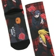 thumbnail image 3 of Naruto Shippuden Akatsuki Socks Anime Manga Men's Itachi Tobi Obito Deidara Sublimated Crew Socks, 3 of 6