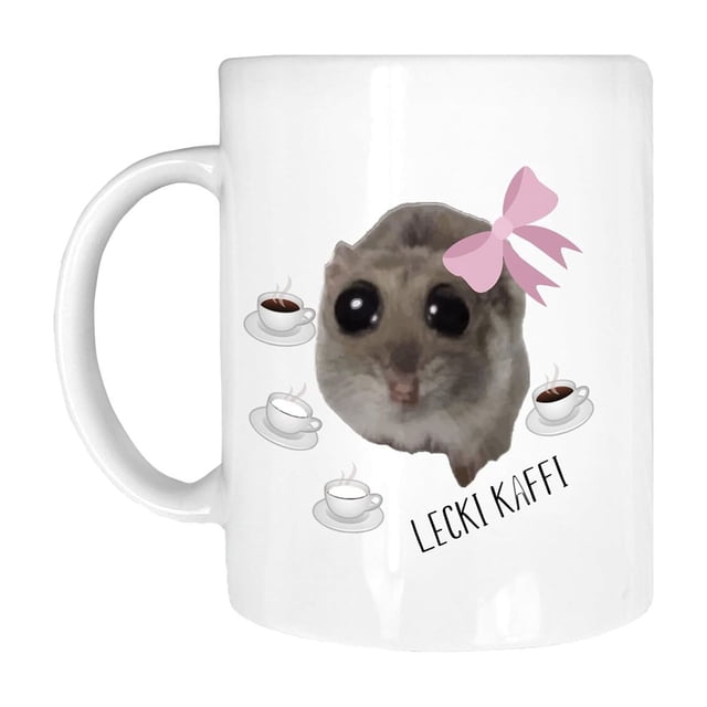 Taza divertida Lecki Kaffi del famoso hámster - Apta para lavavajillas - Hace reír a todos