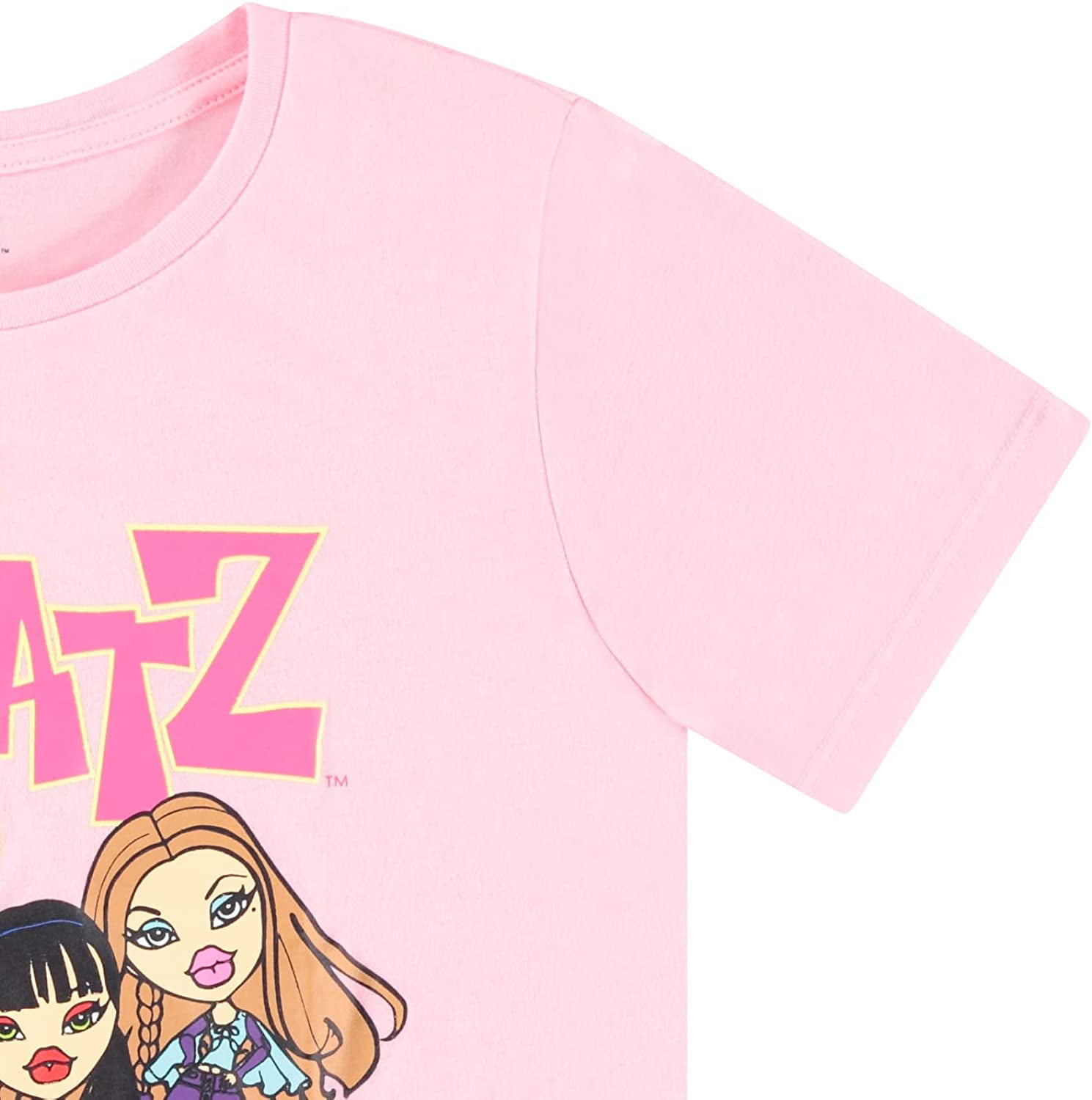 Bratz Ladies Original Dolls Shirt - Yasmin, Cloe, Jade, and Sasha 1990\'s  Vintage Throwback Graphic T-Shirt