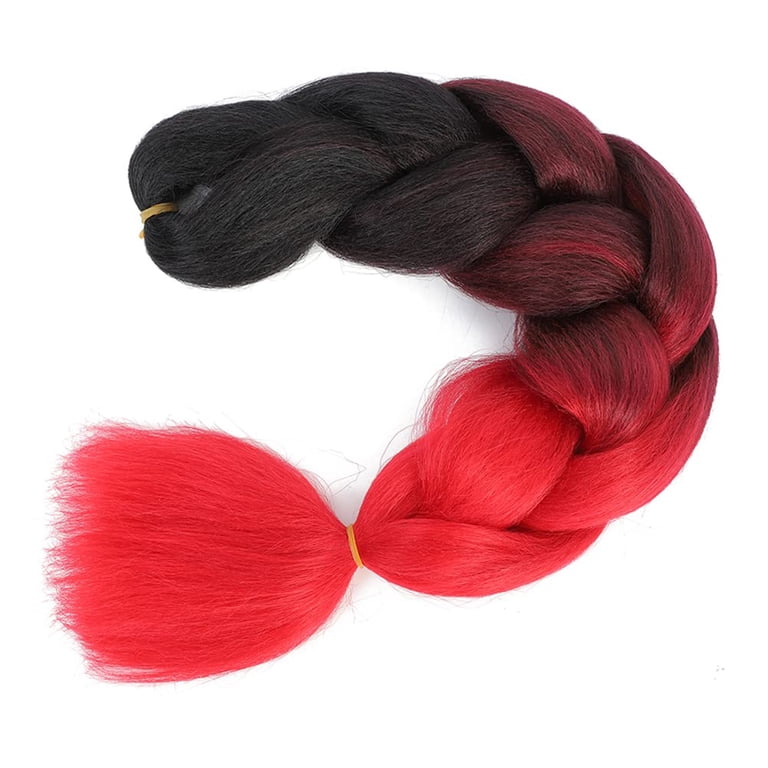 Ombre Braiding Hair Extensions 24 Inch 3 Packs Synthetic  display picture 2