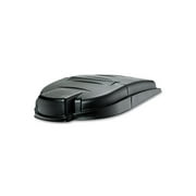 Rubbermaid Mega BRUTE Mobile Container Lid 30 x 49 1/2 x 10 1/2 Black 9W7200BK