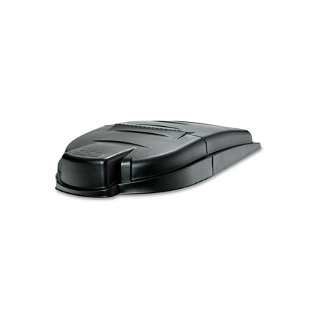 Rubbermaid Mega BRUTE Mobile Container Lid 30 x 49 1/2 x 10 1/2 Black 9W7200BK