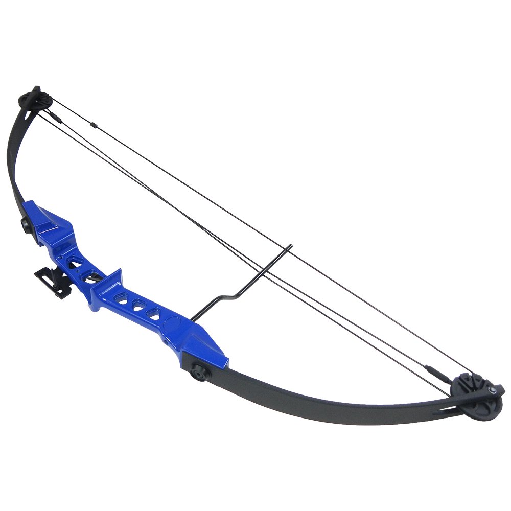 1929 lb Black / Blue Archery Hunting Compound Bow +Quiver +Armguard +2