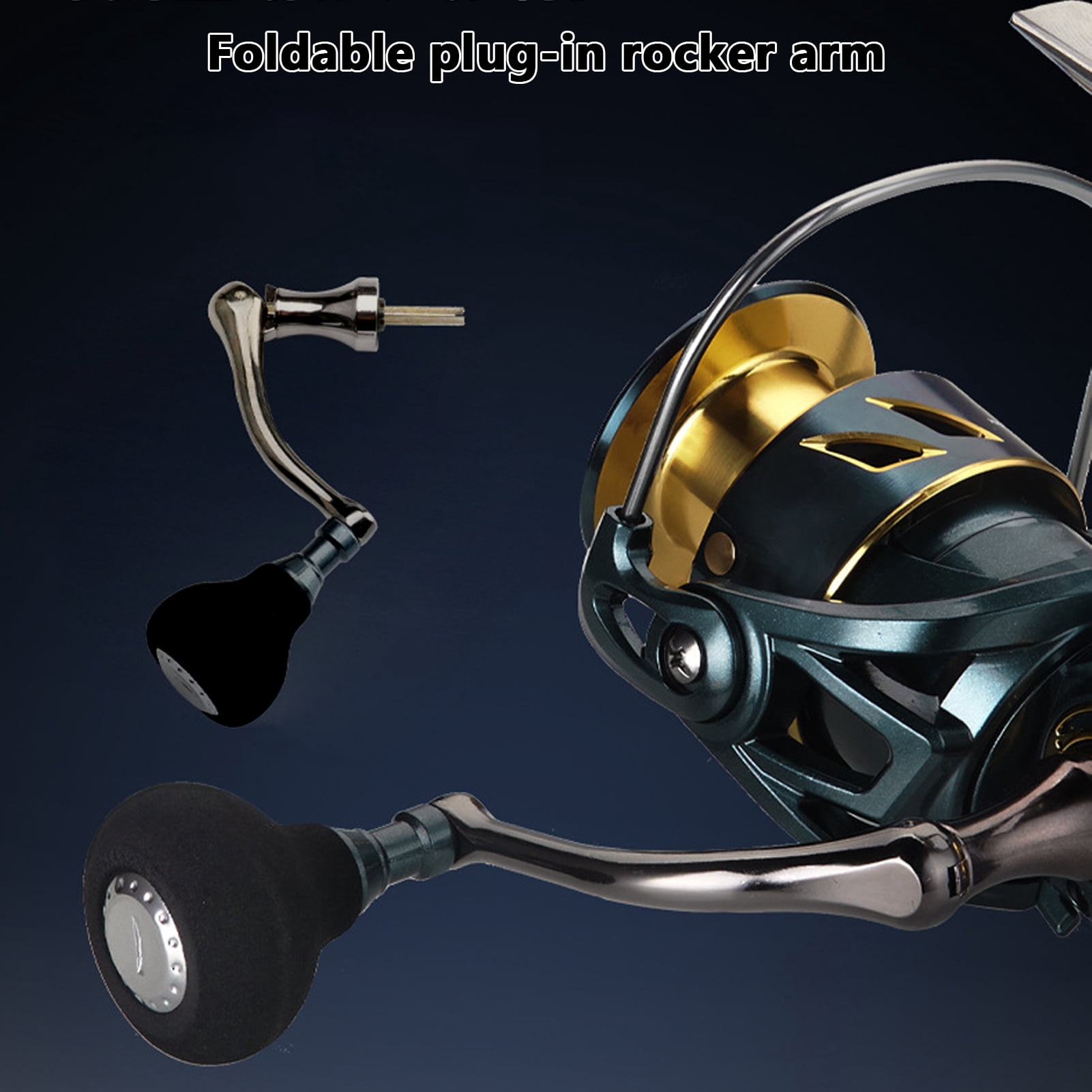 BIMZUC SA5000 5.2:1 Spinning Reel CNC Metal Arm Fishing Reel for Freshwater Saltwater 5.12 inches / 13 cm